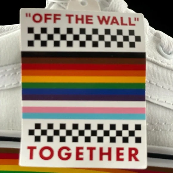 Pride Old Skool Vans Stack Platform Shoes Rainbow Color-Way Women Size 5.5 - Picture 11 of 13